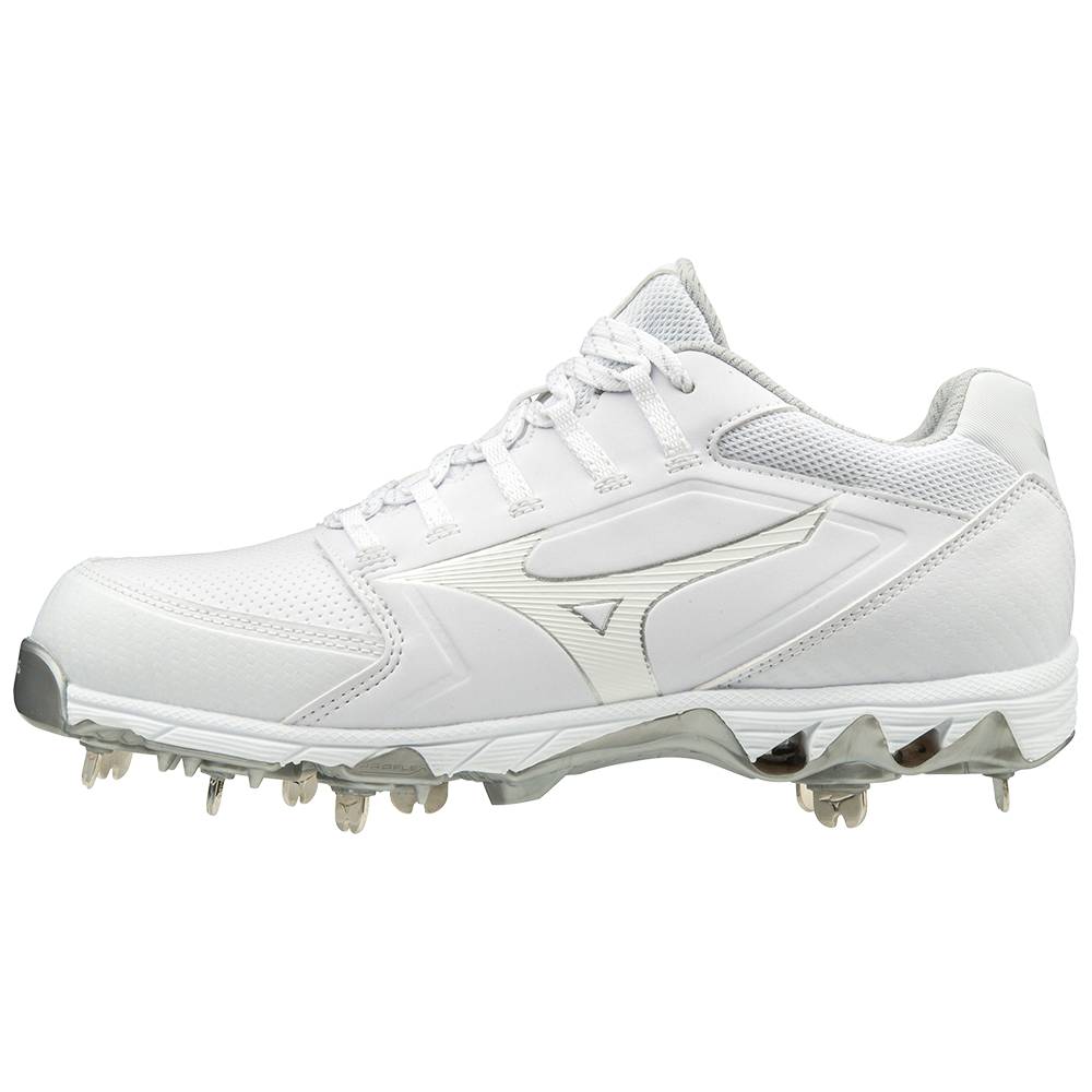 Damske Softball Obuv Mizuno 9-Spike Swift 6 Nizke Metal Biele Vypredaj THNO32497